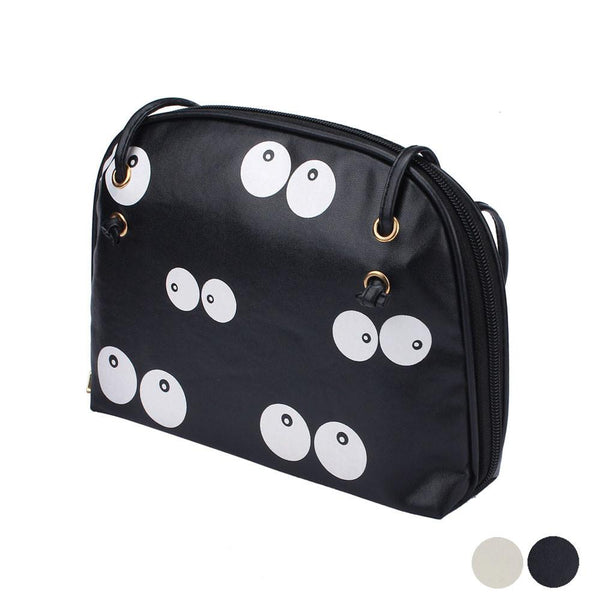 Eye Faux Leather Shoulder Bag