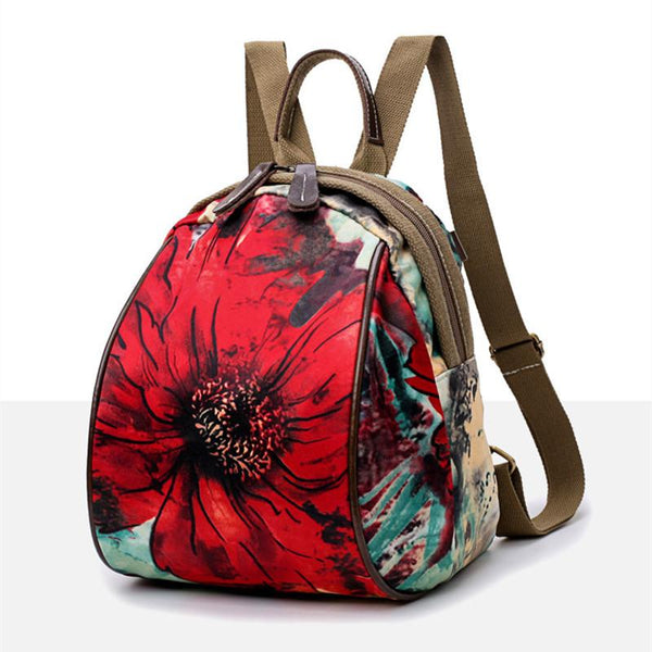 Vintage Floral Print Bag